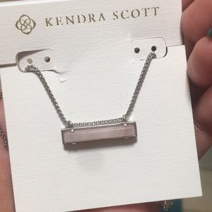 Kendra Scott Rose quartz necklace